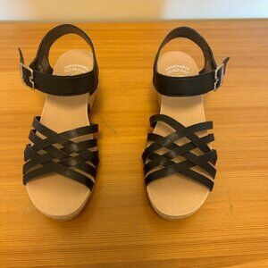 Dr. Scholl's Wedge Heel Strappy Sandals Black